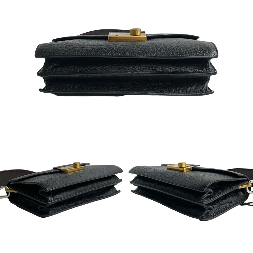 PRADA Black Leather Shoulder Bag - Picture 6 of 8